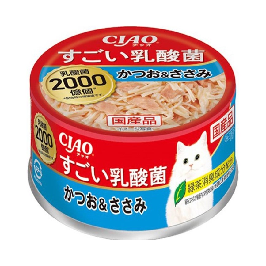 CIAO 貓罐頭 2000億個乳酸菌 鰹魚+雞肉 85g (A-193) (TBS) 圖 1