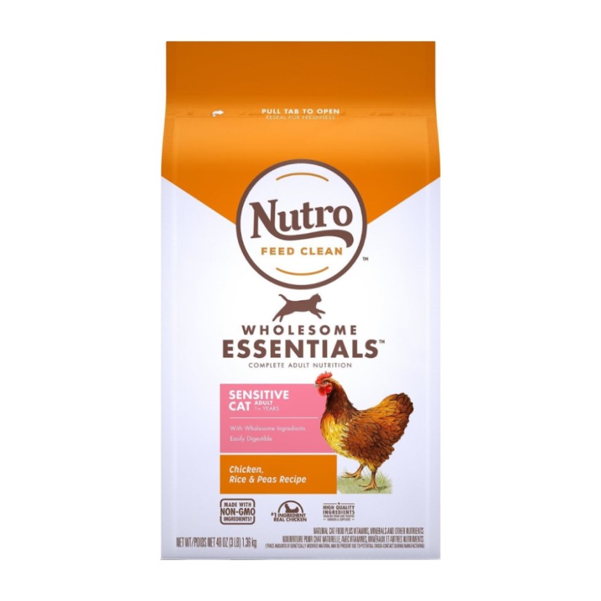 Nutro 成貓糧 全護營養系列 腸胃敏感配方 農場鮮雞及糙米 5lb (10223600) (停售)