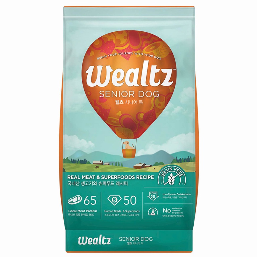 Wealtz 狗糧 中或高齡犬配方 鮮雞肉+超級食物食譜 1.2kg