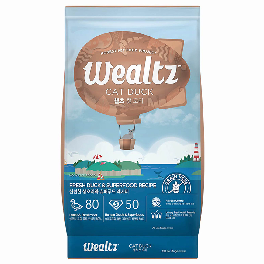 Wealtz 貓糧 全貓配方 鮮鴨肉+超級食物食譜 6kg