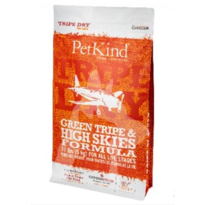 PetKind 無穀物貓糧 牛草胃.火雞及雞肉配方 11lb (停售)