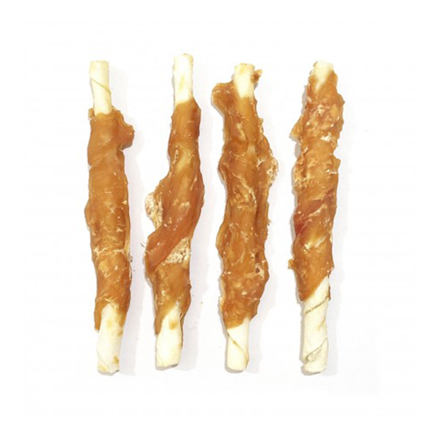 Nasami 狗零食 風乾小食系列 雞肉繞白色牛皮棒 1kg (NS-1014)