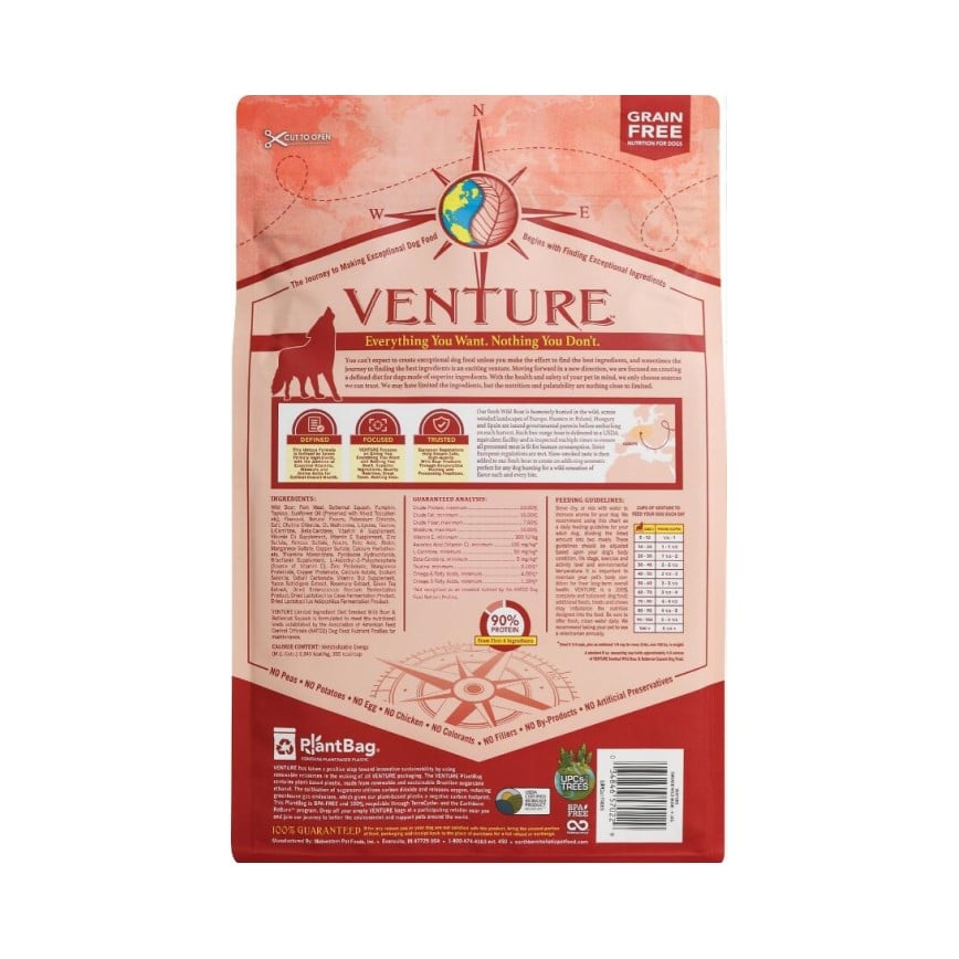 Earthborn Holistic Venture 低敏 單一動物蛋白全犬配方 野豬+小南瓜 4lb (VWB04) 圖 2
