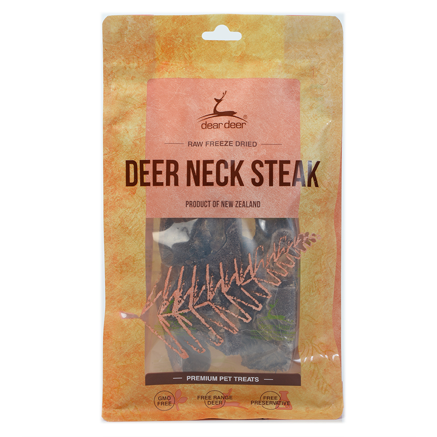 dear deer 狗零食 耐咬潔齒系列 鹿頸扒 100g (40305)