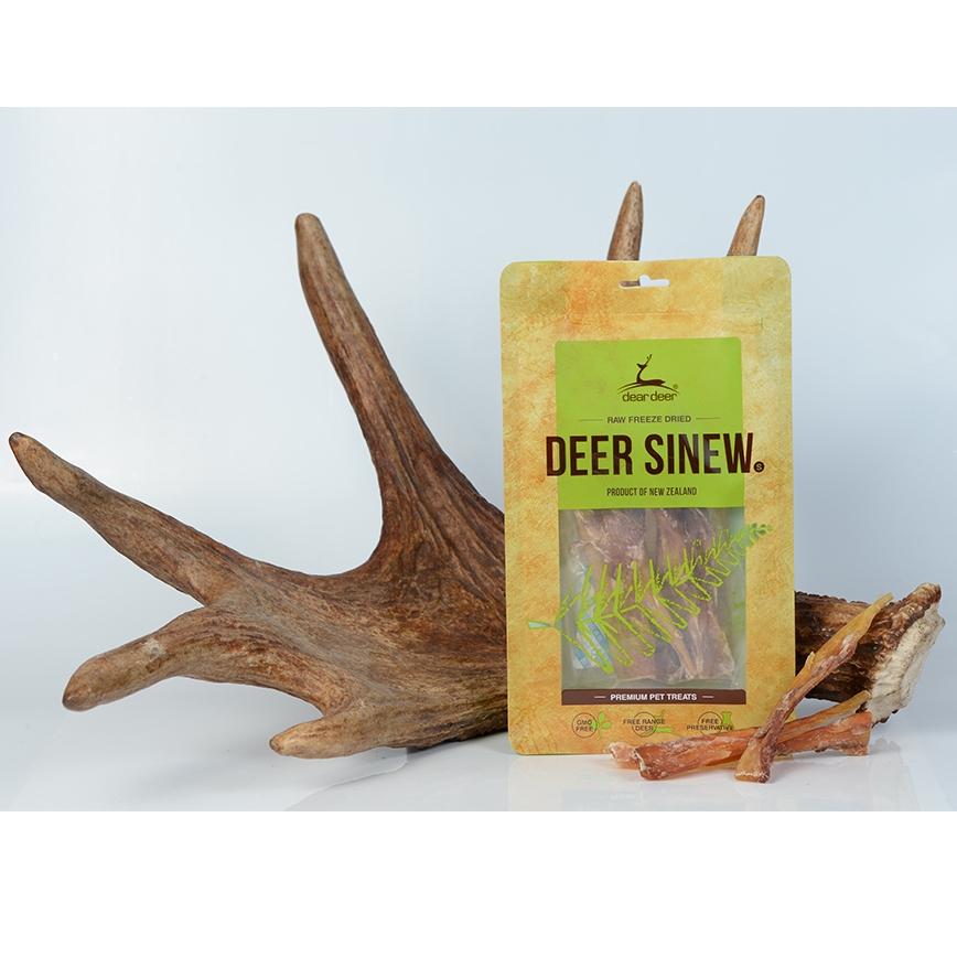 dear deer 狗零食 耐咬潔齒系列 鹿筋條 細號 75g (40206)