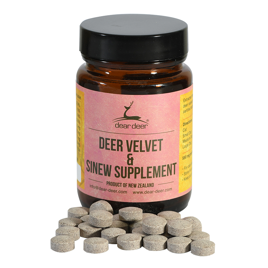 dear deer 貓狗零食 保健系列 鹿茸鹿筋活力保健素 100粒裝