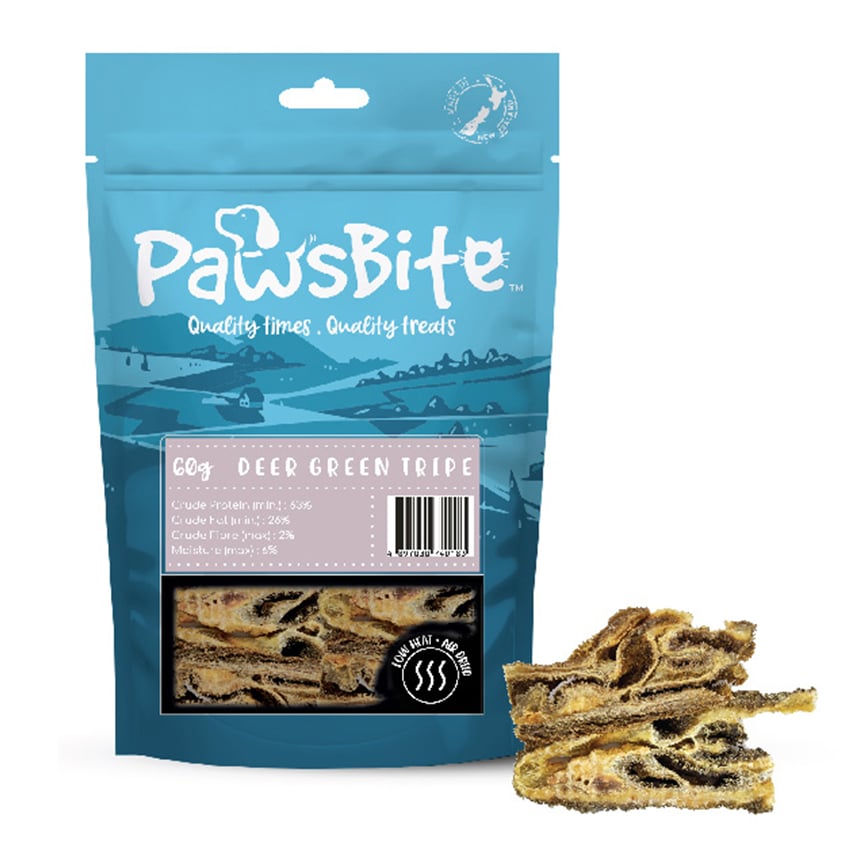 PawsBite 貓狗零食 鹿草胃 60g (40183)