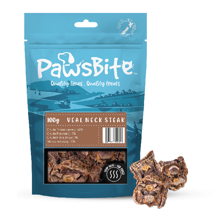 PawsBite 狗零食 小牛頸扒 100g (40145)