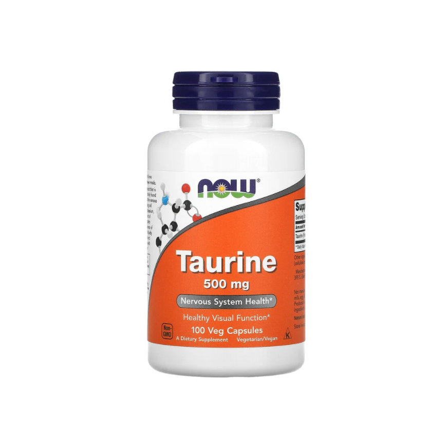 Now Foods 牛磺酸 500mg 100 Capsules (素食膠囊) 圖 1