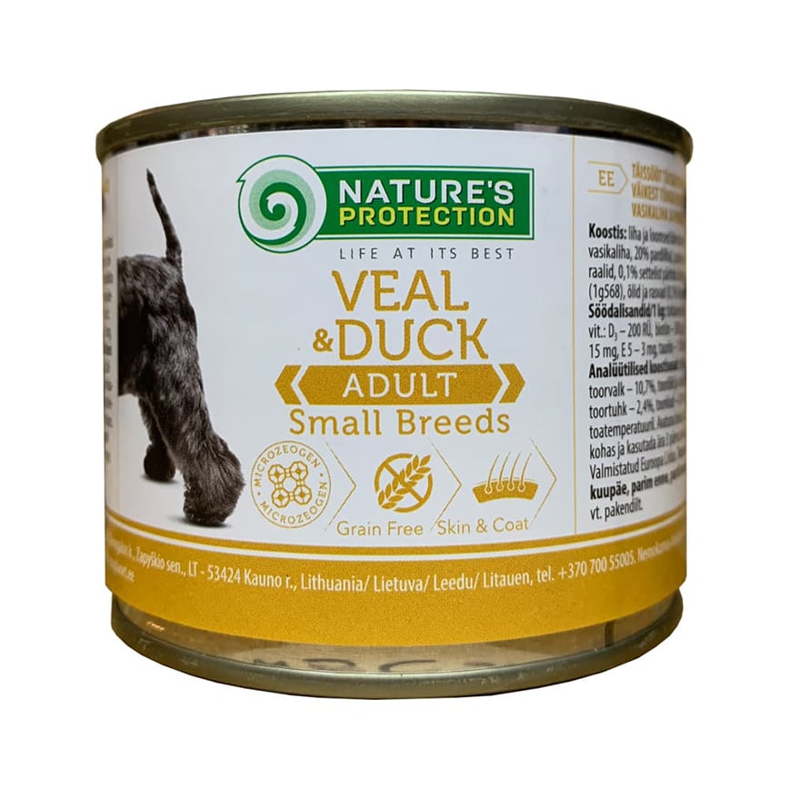 Nature's Protection 狗罐頭 牛肉+鴨肉 200g