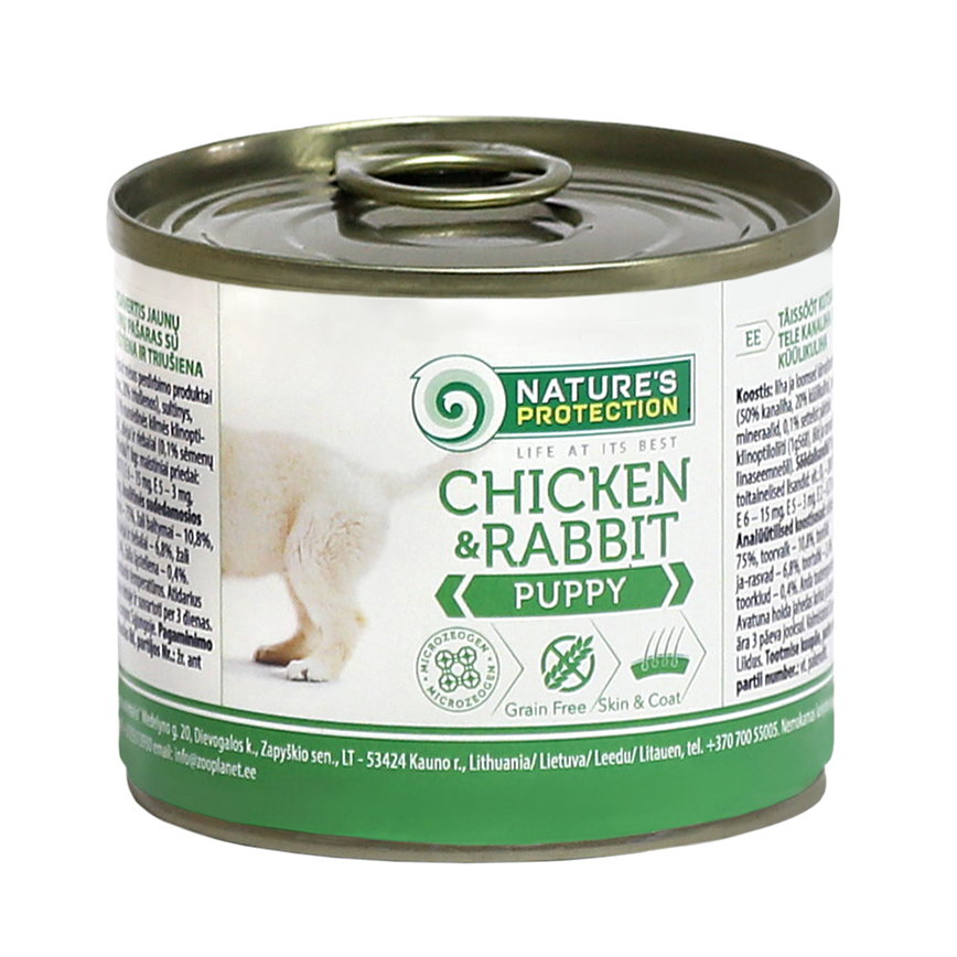 Nature's Protection 幼犬兔雞罐 200g