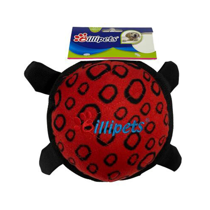 Billipets 雙層⽑絨布耐咬狗玩具 紅色細龜 15cm (NS-17063RED)
