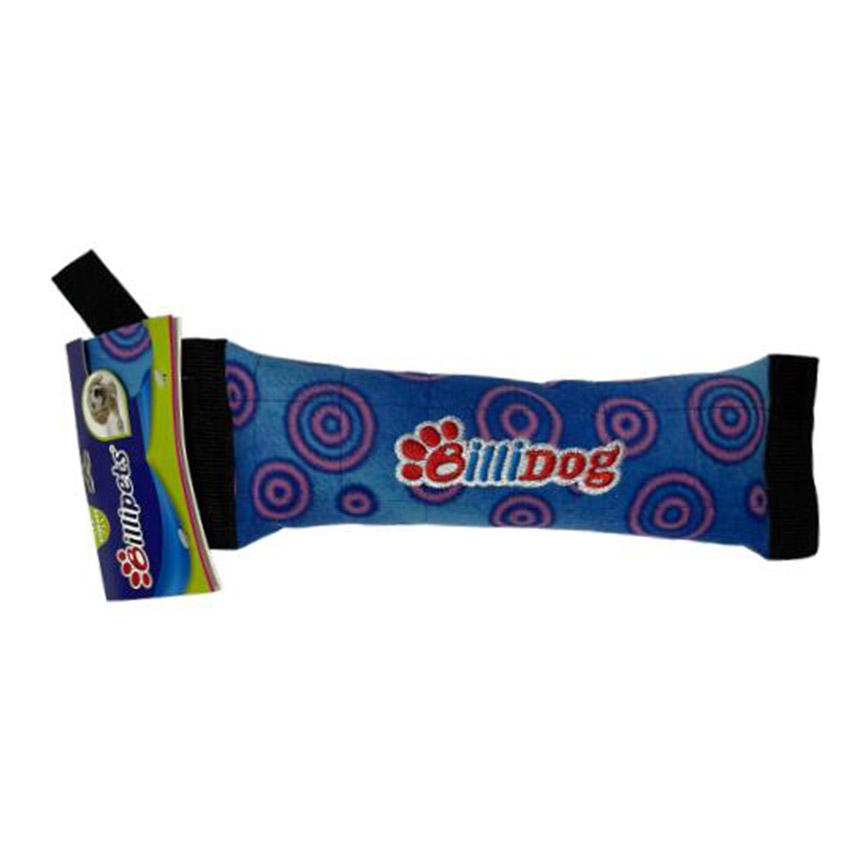 Billipets 雙層⽑絨布耐咬狗玩具 藍色沙包 30cm (NS-11481)