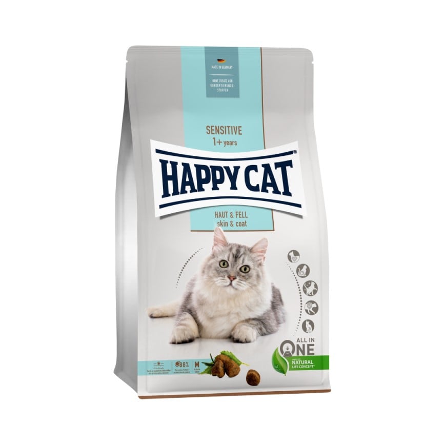 Happy Cat Sensitive系列 成貓糧 毛髮護理配方 300g (70599) 圖 1