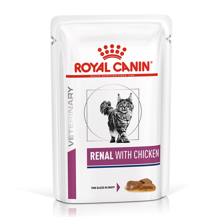 Royal Canin 處方糧 法國皇家 貓濕糧 關鍵賦活系列 成貓腎臟處方袋裝濕糧 (雞肉) Thin Slices in Gravy 85g (2917100)