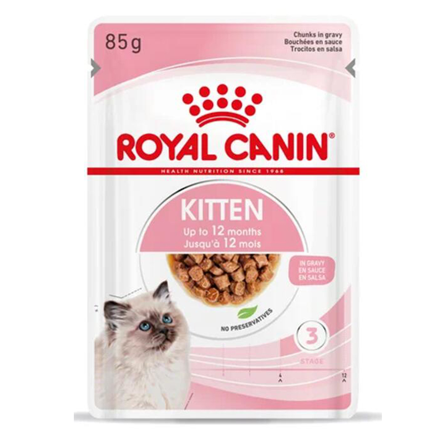 Royal Canin 處方糧 法國皇家 貓濕糧 健康管理系列 幼貓 (或懷孕及哺乳母貓) 助長健康管理袋裝濕糧 (肉汁) 100g (1825401)