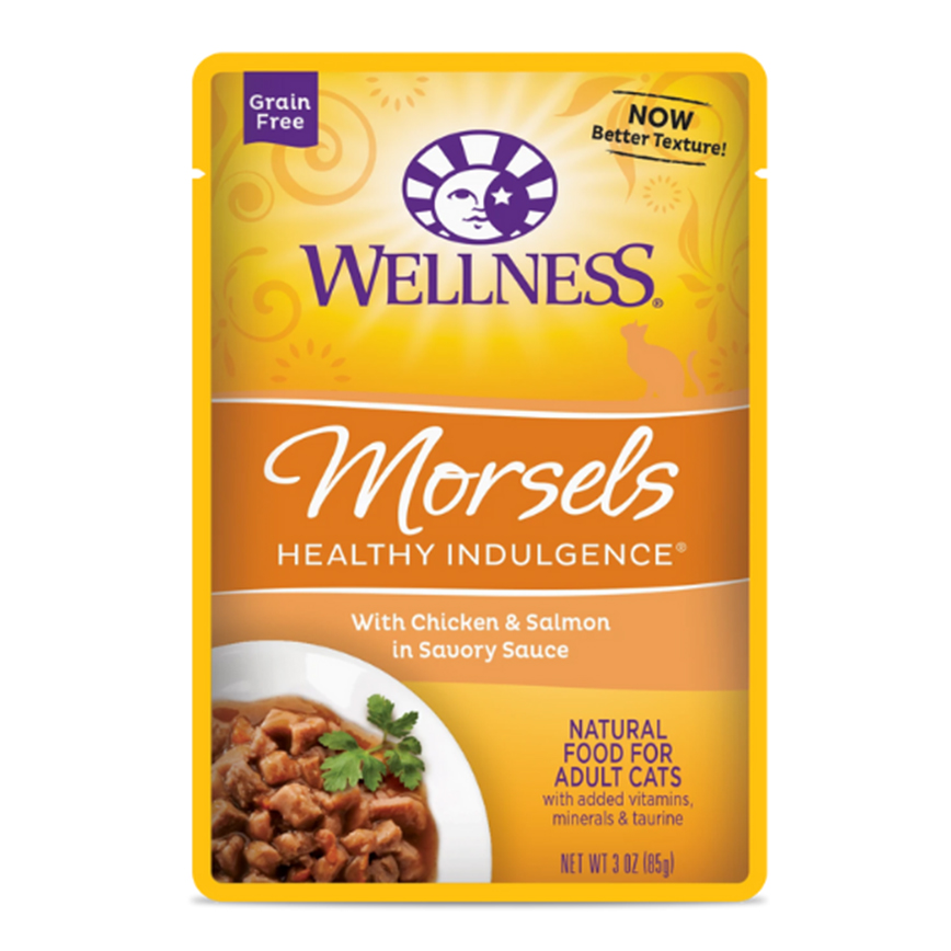 WELLNESS Morsels 貓濕糧 滋味軟包 雞肉三文魚 3oz (89094)