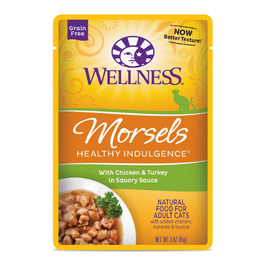 WELLNESS Morsels 貓濕糧 滋味軟包 雞肉火雞 3oz (89099)