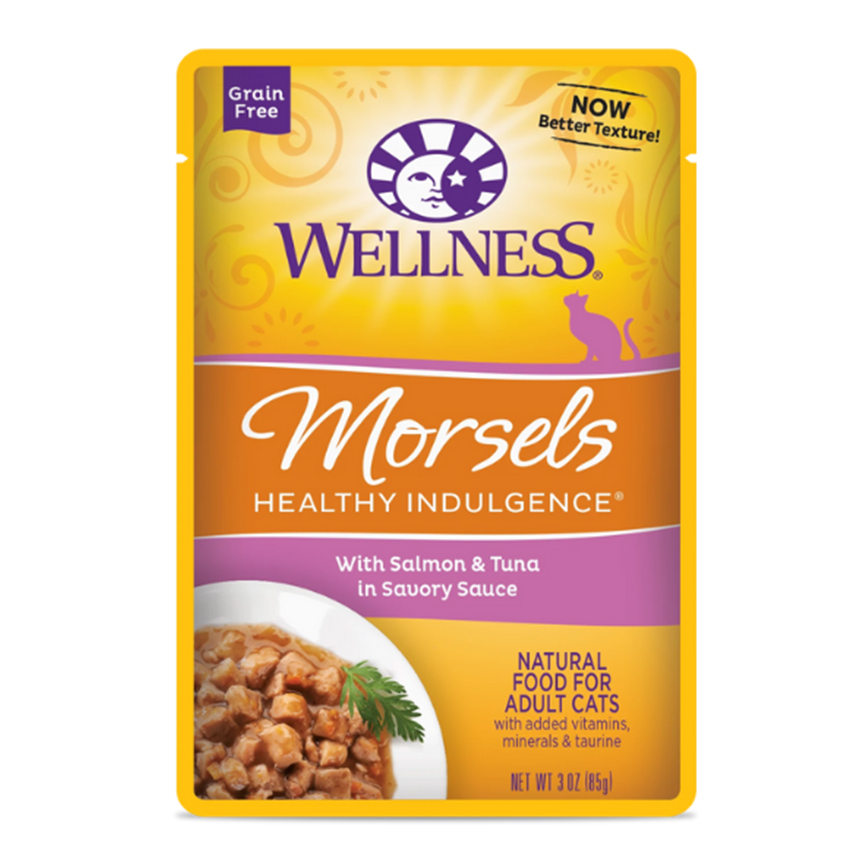 WELLNESS Morsels 貓濕糧 滋味軟包 三文魚吞拿魚 3oz