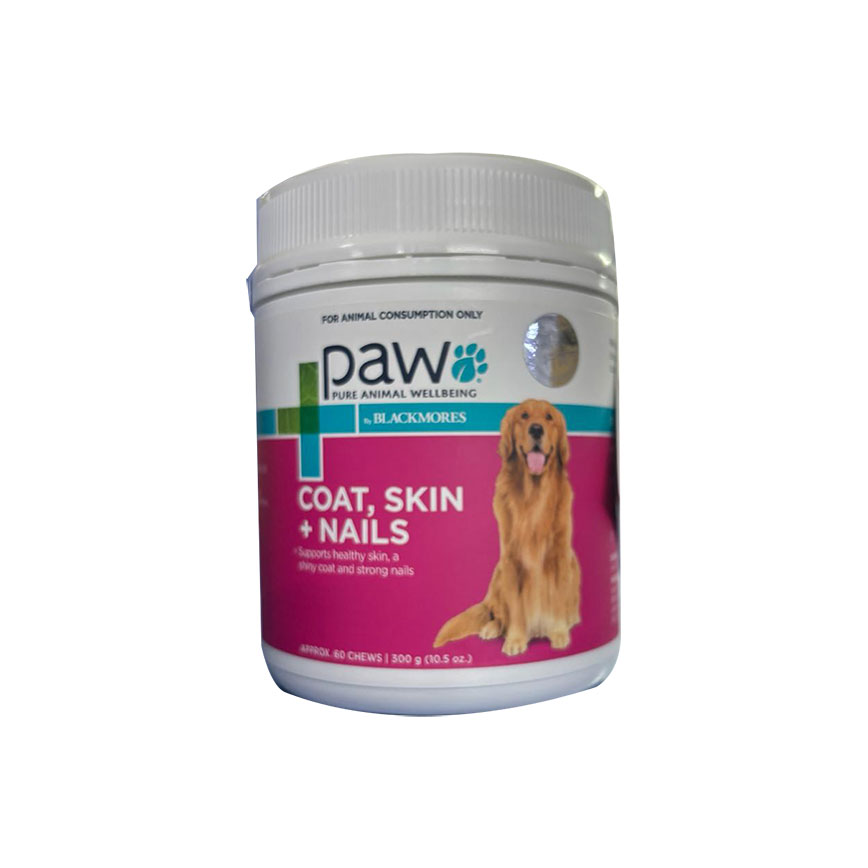 Blackmores澳佳寳 PAW寵物照護 毛髮指甲及皮膚健康咀嚼片 300g (28450) 圖 1