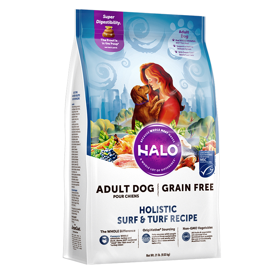 HALO 狗糧 成犬無穀糧 海陸盛宴配方 4lb (36024)