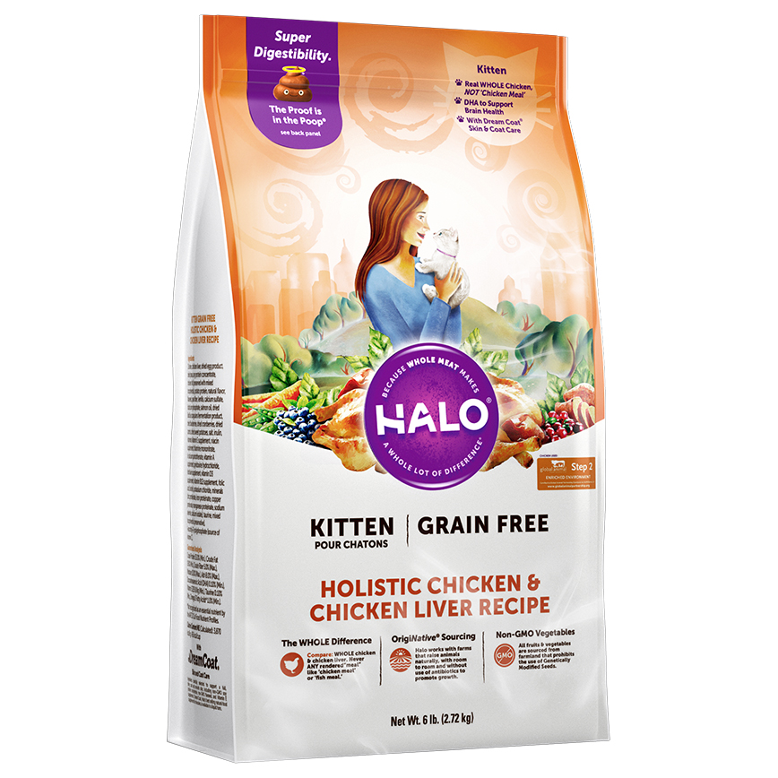 HALO 貓糧 幼貓無穀糧 雞肉及雞肝配方 3lb (34050)
