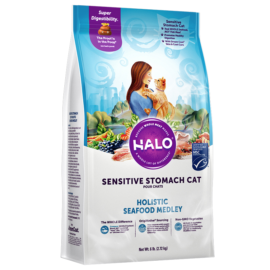 HALO 貓糧 成貓糧 敏感腸胃 海鮮大雜燴配方 3lb