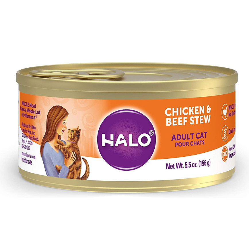 HALO 貓罐頭 無穀雞肉及牛肉配方 5.5oz