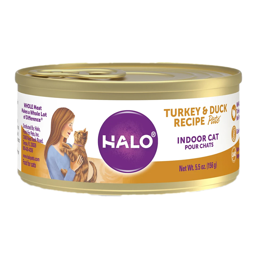 HALO 貓罐頭 健美體態 無穀火雞及鴨肉配方 5.5oz (50001) (新包裝)