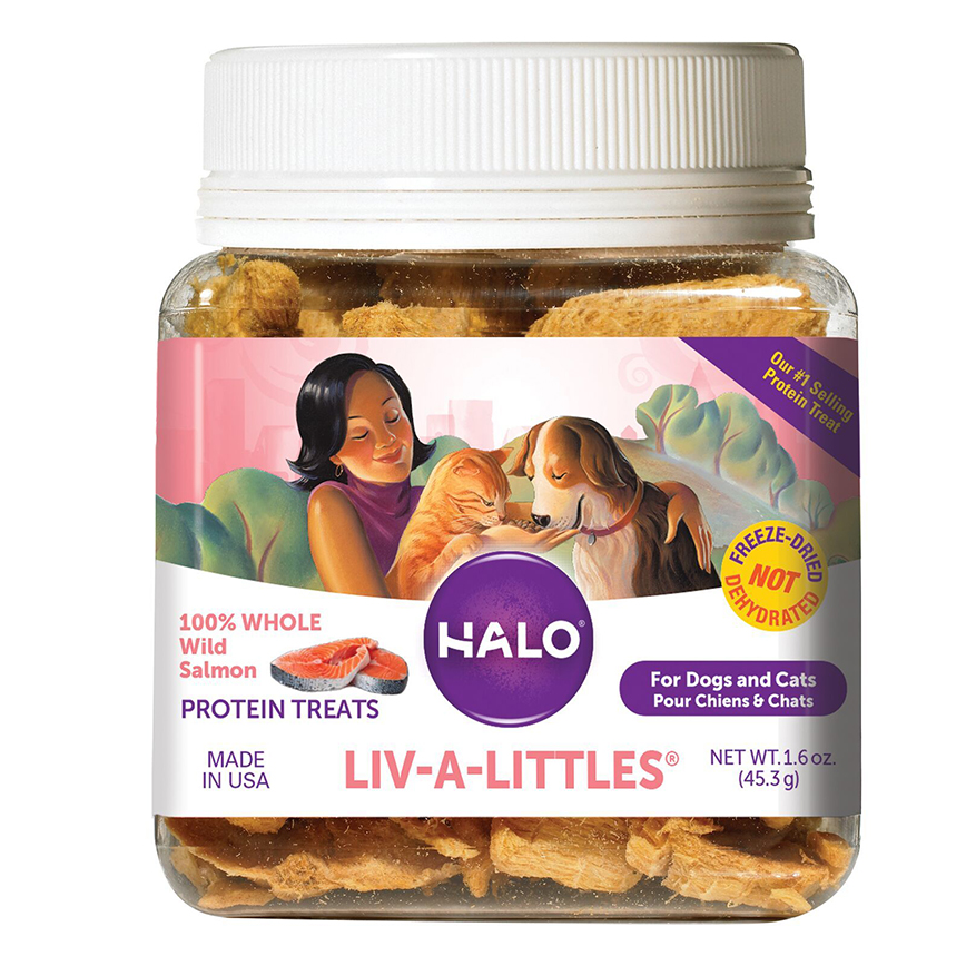 HALO Liv-A-Littles® 貓狗凍乾零食 野生三文魚 1.6oz (90060) 圖 1