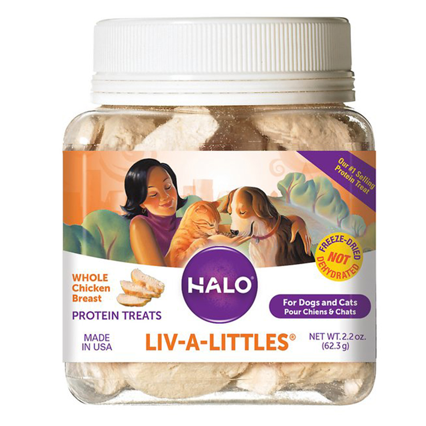 HALO Liv-A-Littles® 貓狗凍乾零食 雞胸肉 2.2oz (90010)