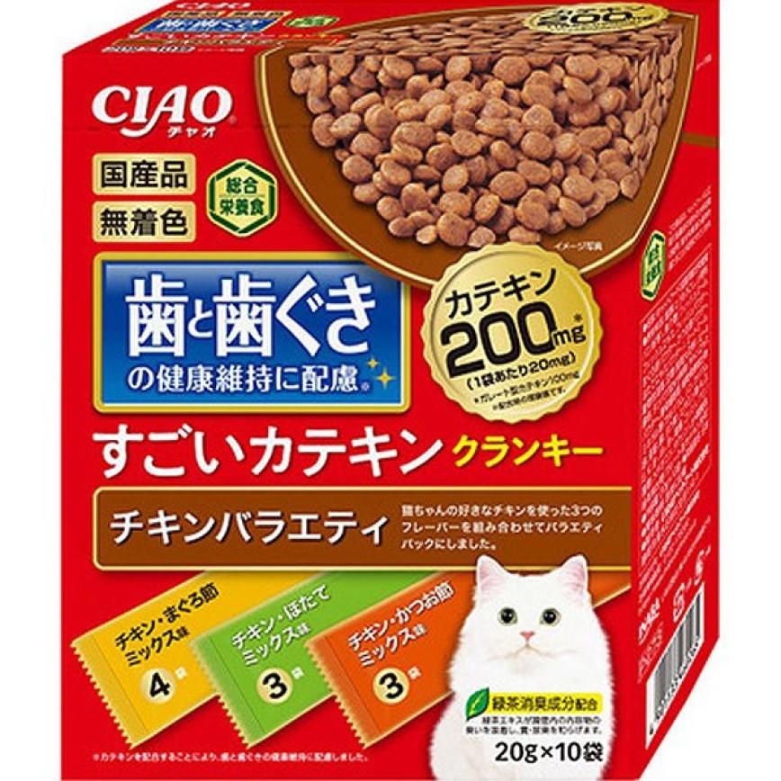 CIAO 貓糧 日本維護牙齒健康 雞肉金槍魚+雞肉扇貝+雞肉鰹魚 20g 10袋入 (P-273) 圖 1