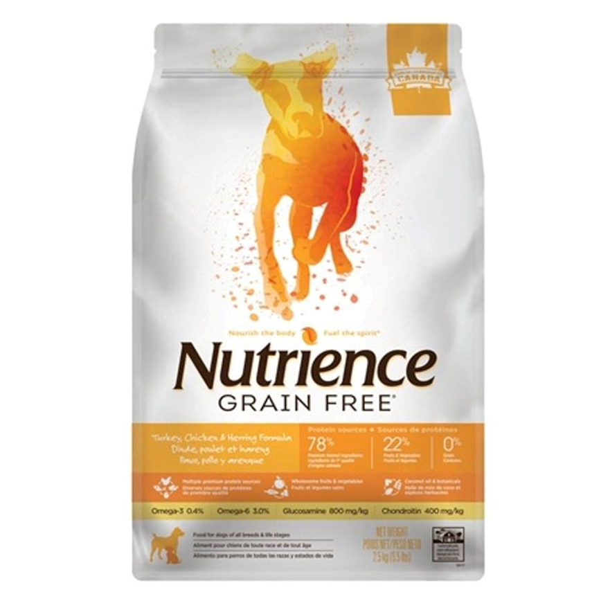 Nutrience 無穀物狗糧 全犬配方 火雞+雞+鯡魚 22lb 10kg (D6179)