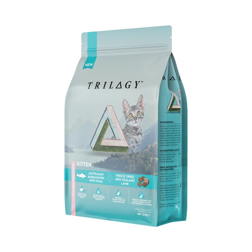 Trilogy 無穀幼貓糧 澳洲尖吻鱸魚及吞拿魚+5%紐西蘭羊肺凍乾 1.2kg (TRKT-001) (賞味期限 2022.02.24) 圖 1