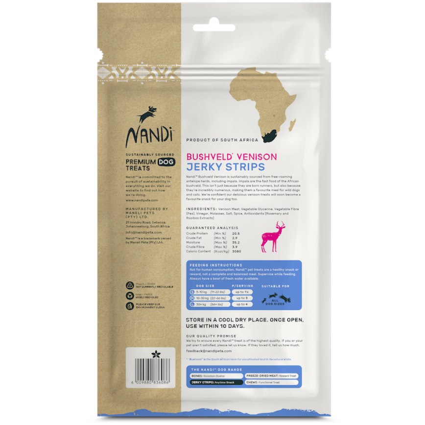 Nandi 鹿肉片 Jerky Bushveld Venison 150g (NA034) (賞味期限 2022.03.23) 圖 2