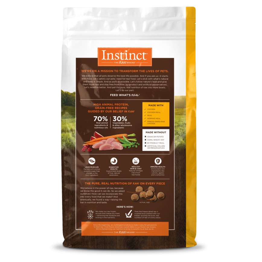 Instinct 狗糧 無穀物雞肉配方 22.5lb (657255) (賞味期限 2024.07.24) 圖 2