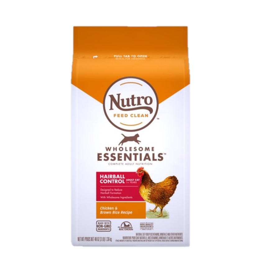 Nutro 成貓糧 特級去毛球配方 雞肉及糙米 5lb (10214855)