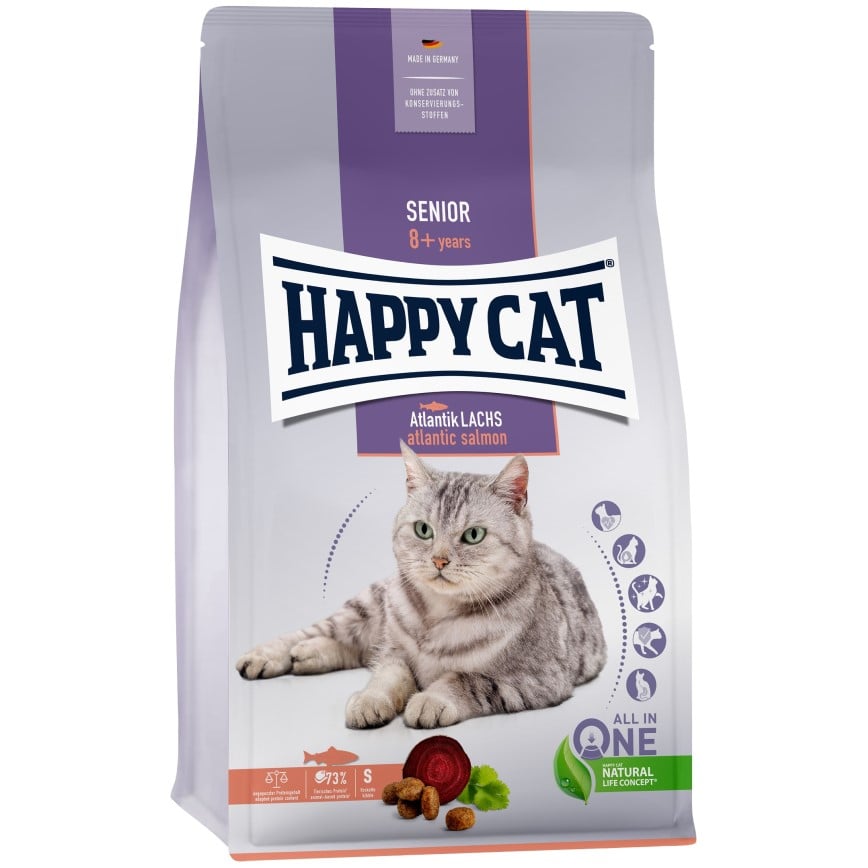 Happy Cat Culinary系列 高齡貓糧 三文魚配方 3.9kg 或 (3包1.3kg夾袋) (70612/70611) (TBS)
