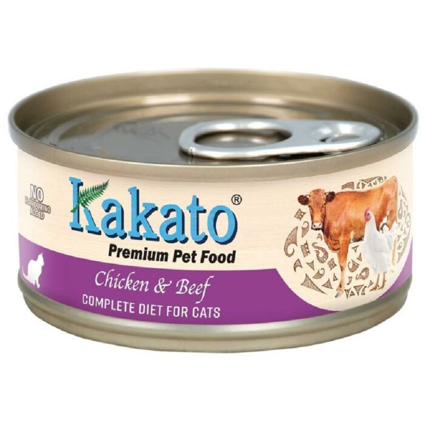Kakato卡格 主食貓罐頭 雞肉及牛肉 70g