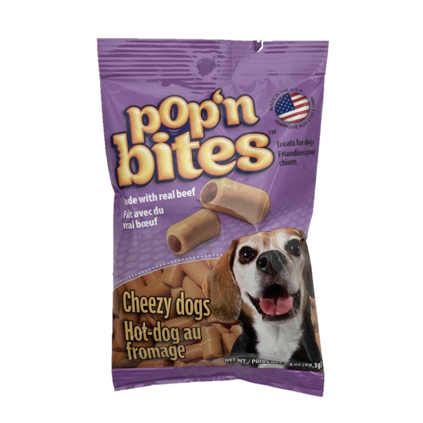 Pop'n Bites 狗小食 芝士牛肉味 99g 3.5oz (1147-1)