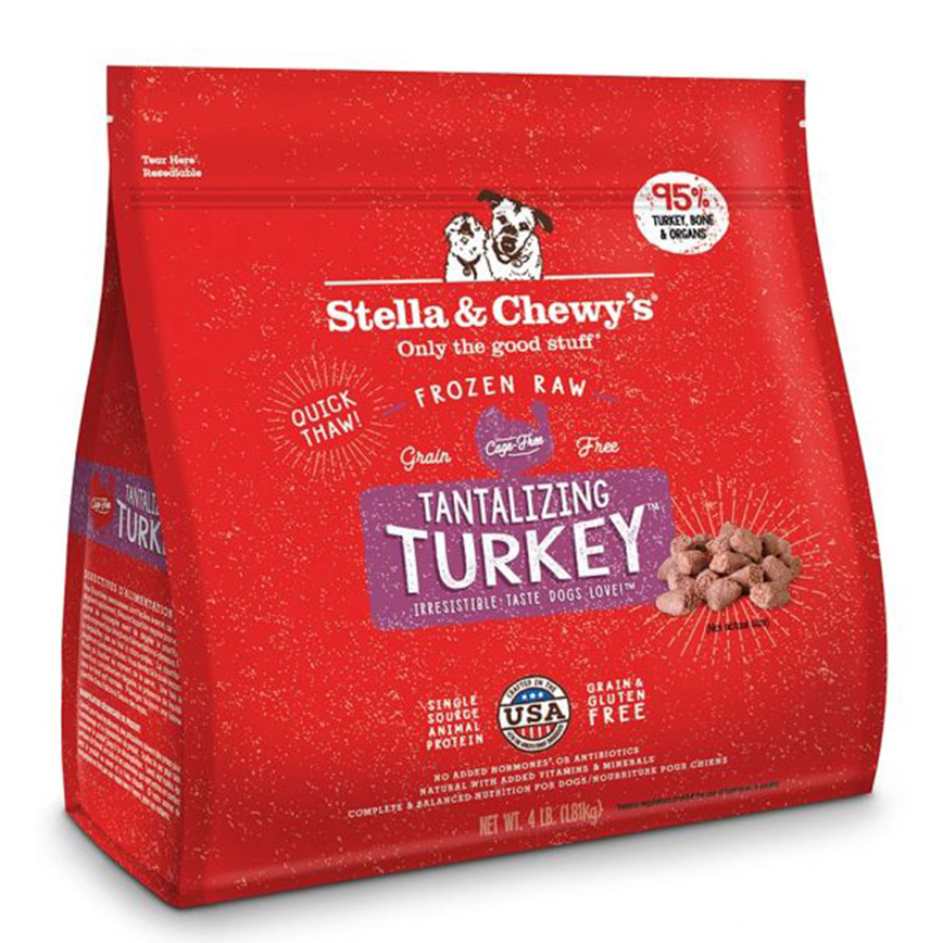 Stella & Chewy's 冷凍生肉狗糧 肉粒 火雞誘惑 火雞肉配方 4lb (FRTM-4) (需冷藏) 圖 1