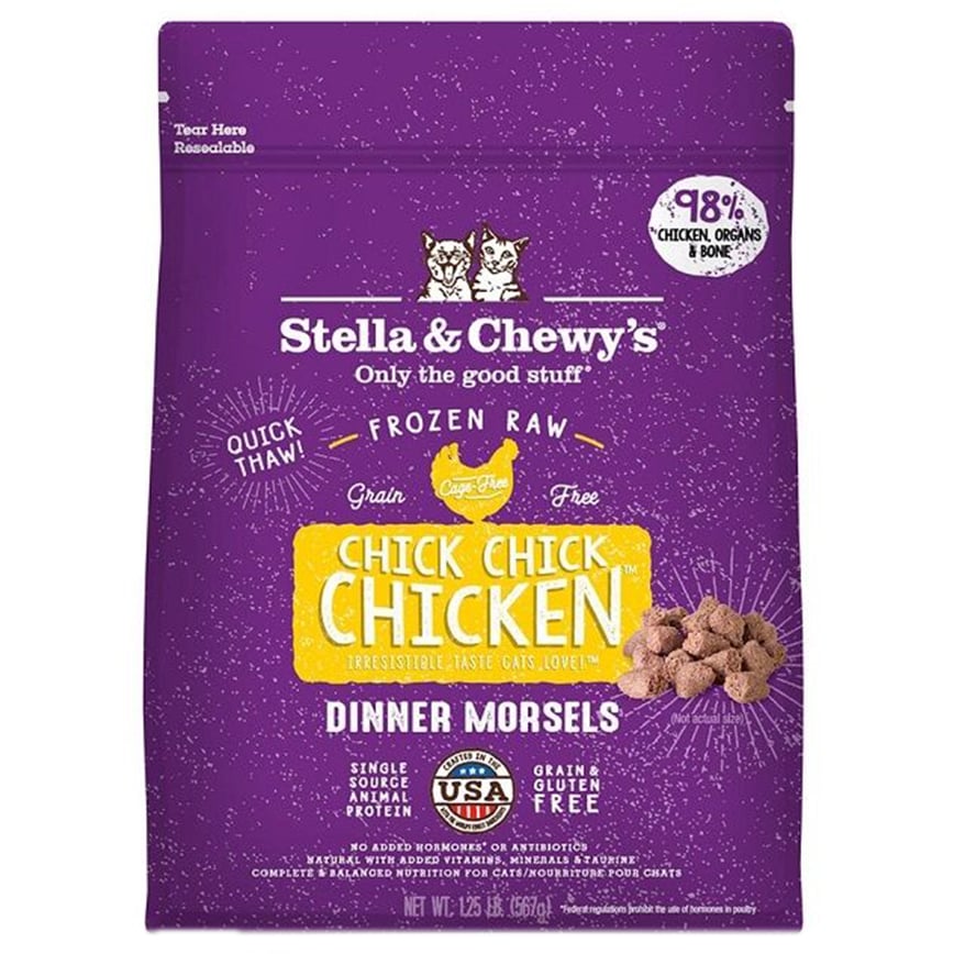 Stella & Chewy's 貓糧 冷凍生肉貓糧 雞肉肉粒 1.25lb (CAT-FRC-1.25) (需冷藏) (TBS)