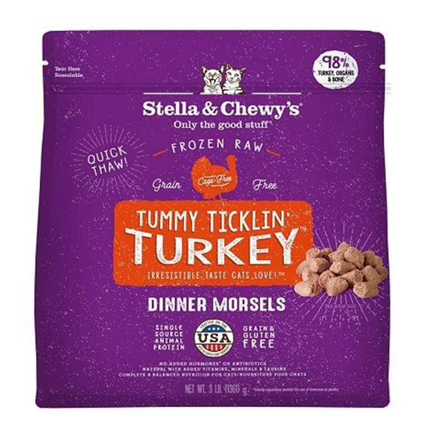 Stella & Chewy's 貓糧 冷凍生肉貓糧 火雞肉肉粒 3lb (CAT-FRT-3.0) (需冷藏) (TBS)