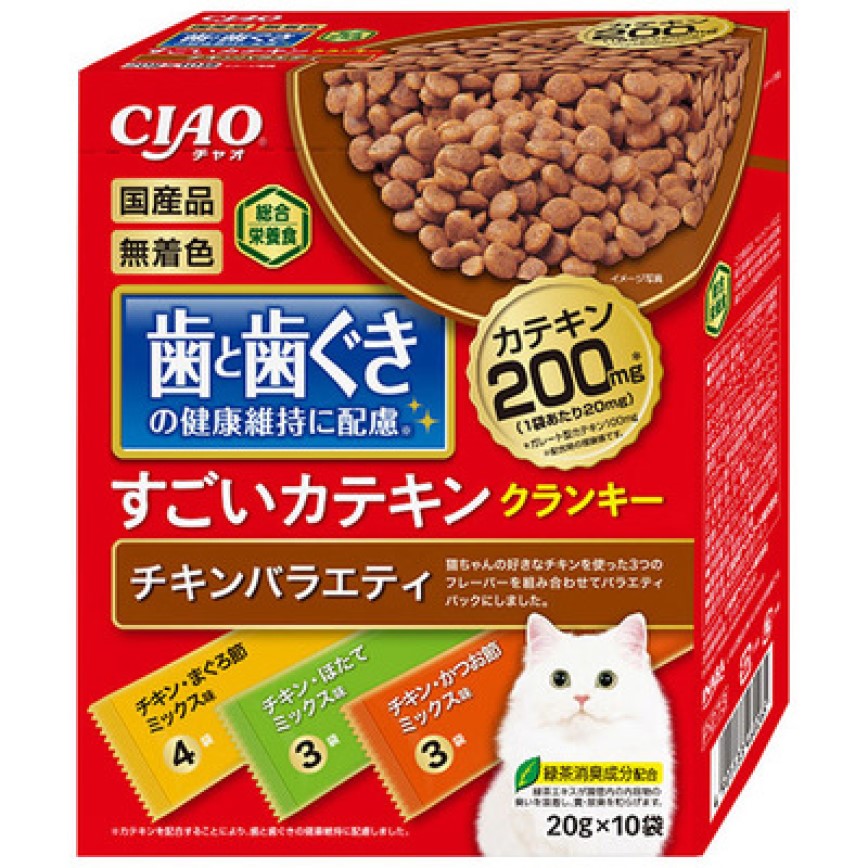 CIAO 貓糧 日本維護牙齒健康 金槍魚節混合+雞肉金槍魚節混合+金槍魚節扇貝混合 20g 10袋入 (P-271) 圖 1