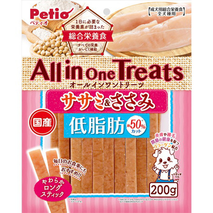 Petio 狗小食 日本產All in One Treats 綜合營養 低脂雞胸肉長條(膠原蛋白 皮毛關節健康) 200g (90502653) (賞味期限 2022.03.31) 圖 1