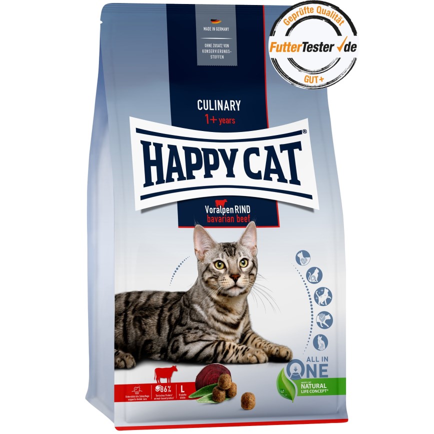 Happy Cat Culinary系列 成貓糧 牛肉大顆粒配方 3.9kg 或 (3包1.3kg夾袋) (70558/70559)