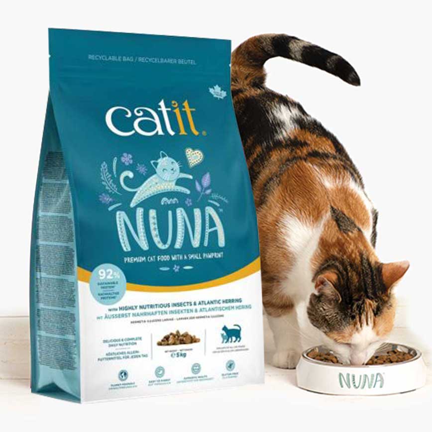 Catit Nuna 貓糧 低敏無麩昆蟲蛋白鯡魚全貓乾糧 5kg (44667)