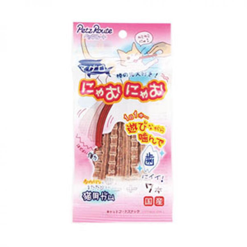 日本Petz Route 貓咪潔齒棒 金槍魚味 7條裝 棒先大好 齒 (貓用) (粉紅)