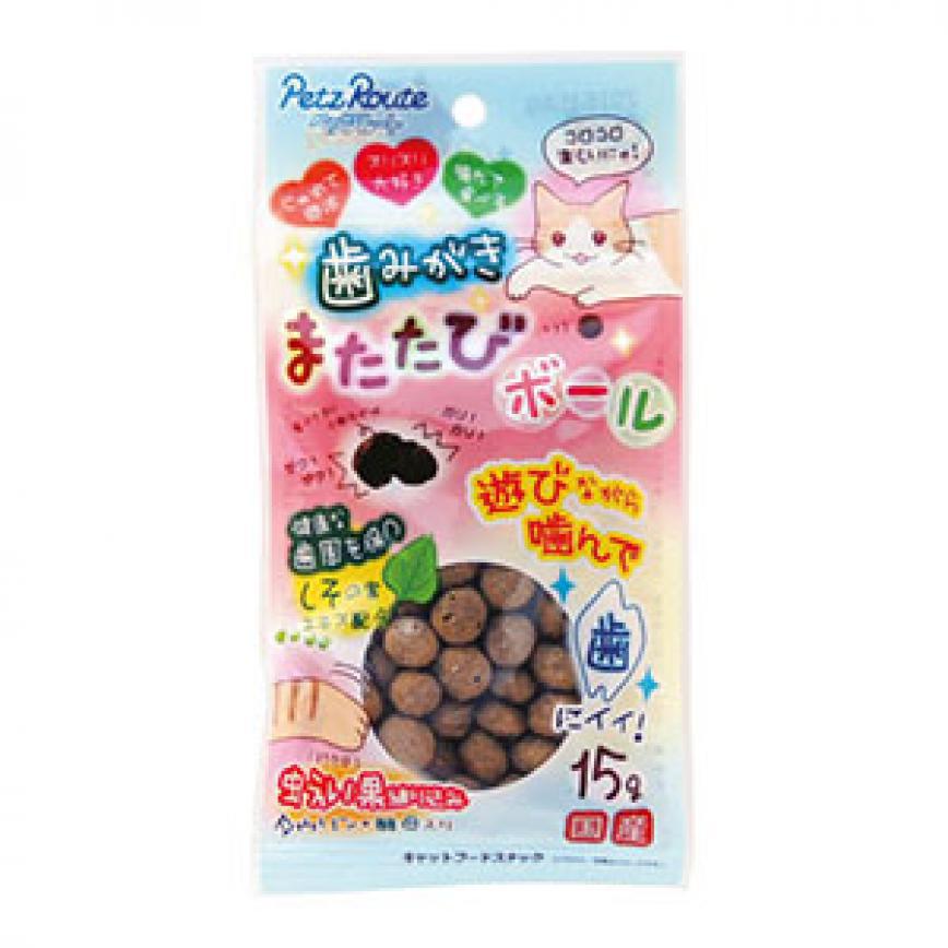 日本Petz Route 貓咪潔齒球 15g (貓用) (粉藍粉紅)