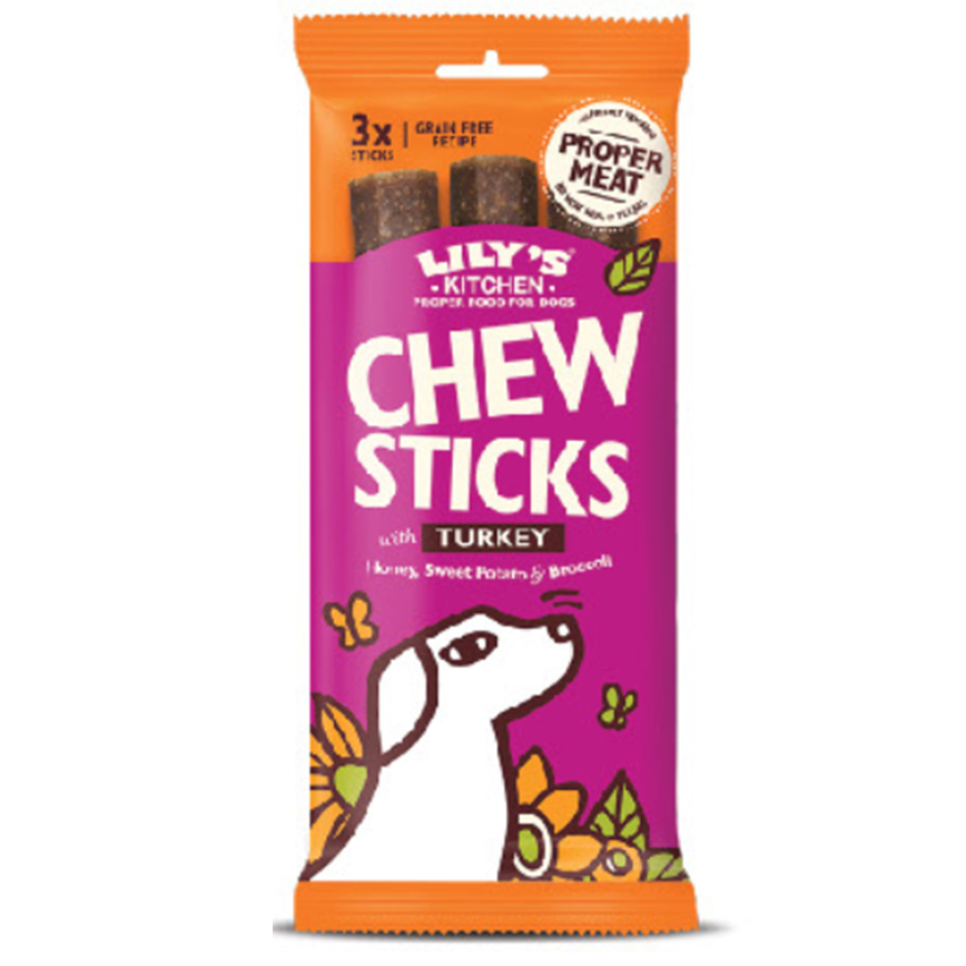LILY'S KITCHEN 狗小食 火雞肉咀嚼條 120g (DTCT12)